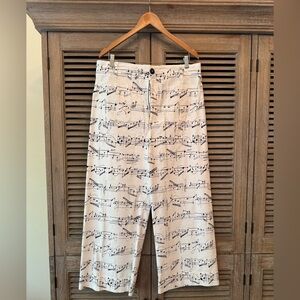 MAEVE Anthropologie musical note COLETTE pants